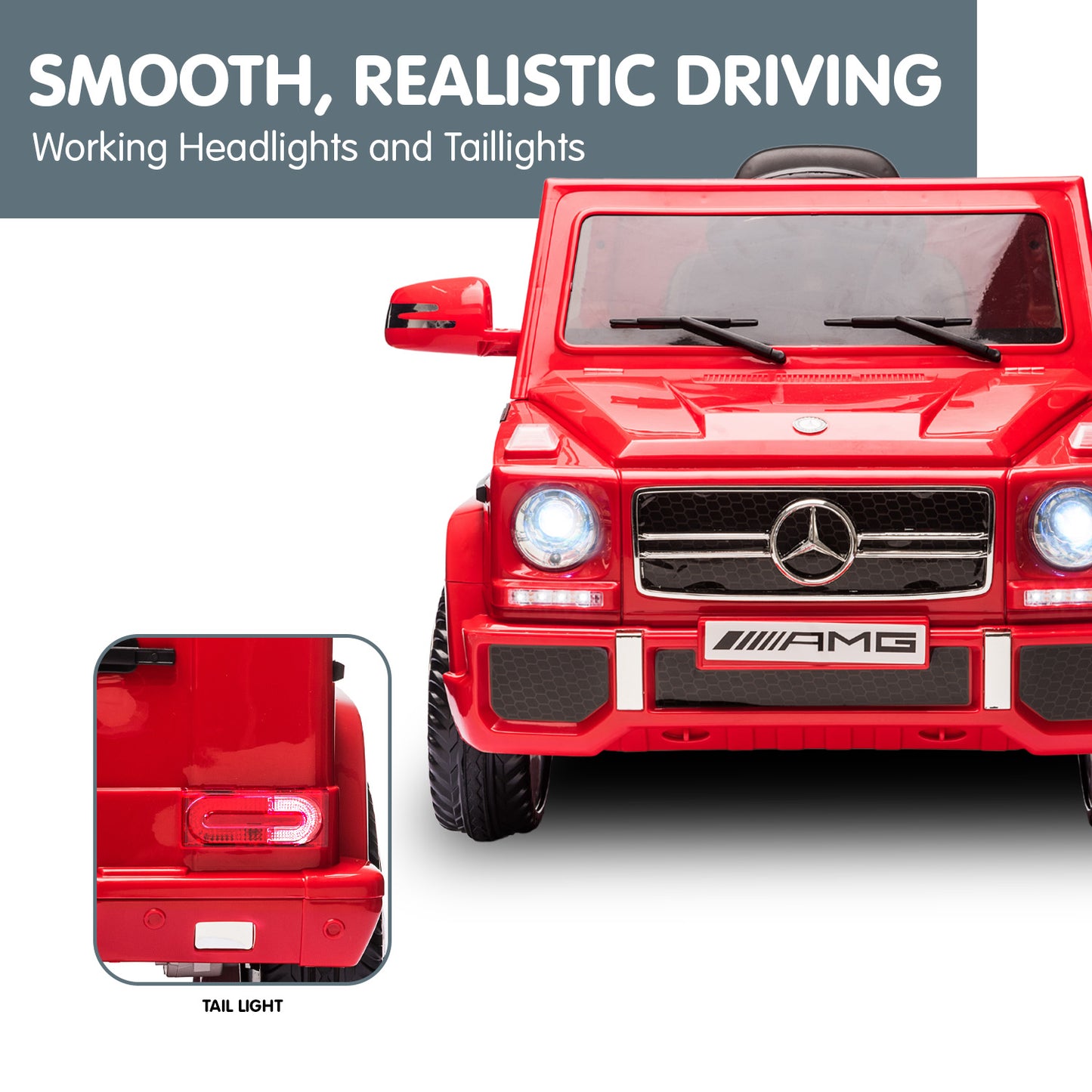 Kahuna Mercedes Benz AMG G65 Licensed Kids Ride On Electric Car with RC - Red - Cosy Abode