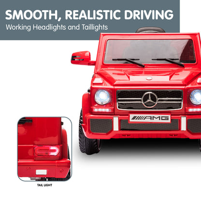 Kahuna Mercedes Benz AMG G65 Licensed Kids Ride On Electric Car with RC - Red - Cosy Abode