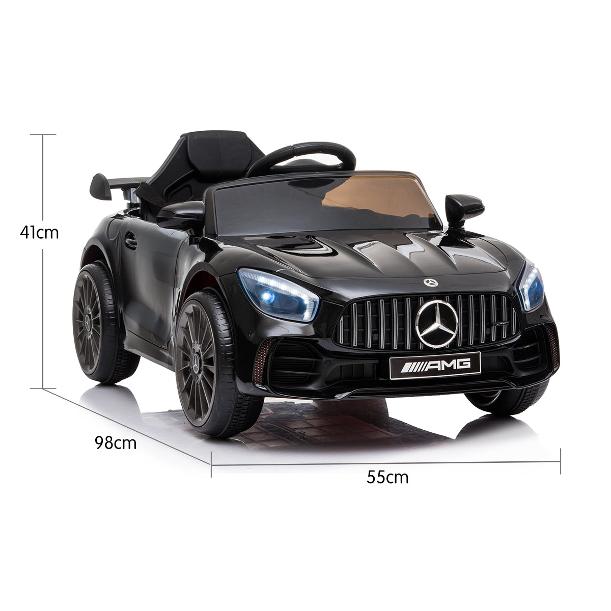 Kahuna Mercedes Benz Licensed Kids Electric Ride On Car Remote Control - Black - Cosy Abode