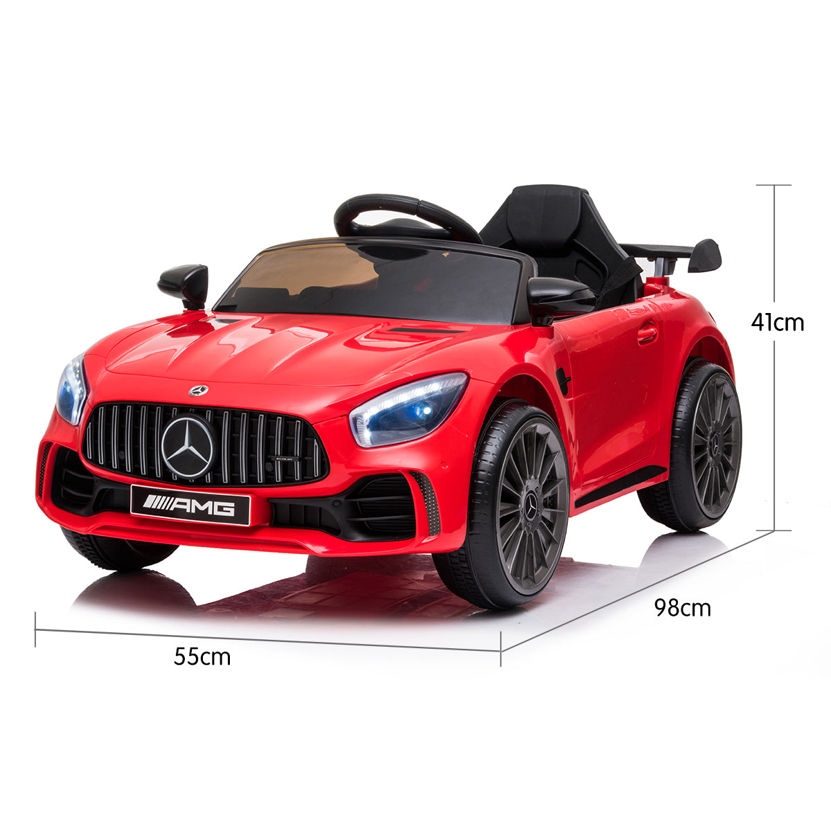 Kahuna Mercedes Benz Licensed Kids Electric Ride On Car Remote Control - Red - Cosy Abode