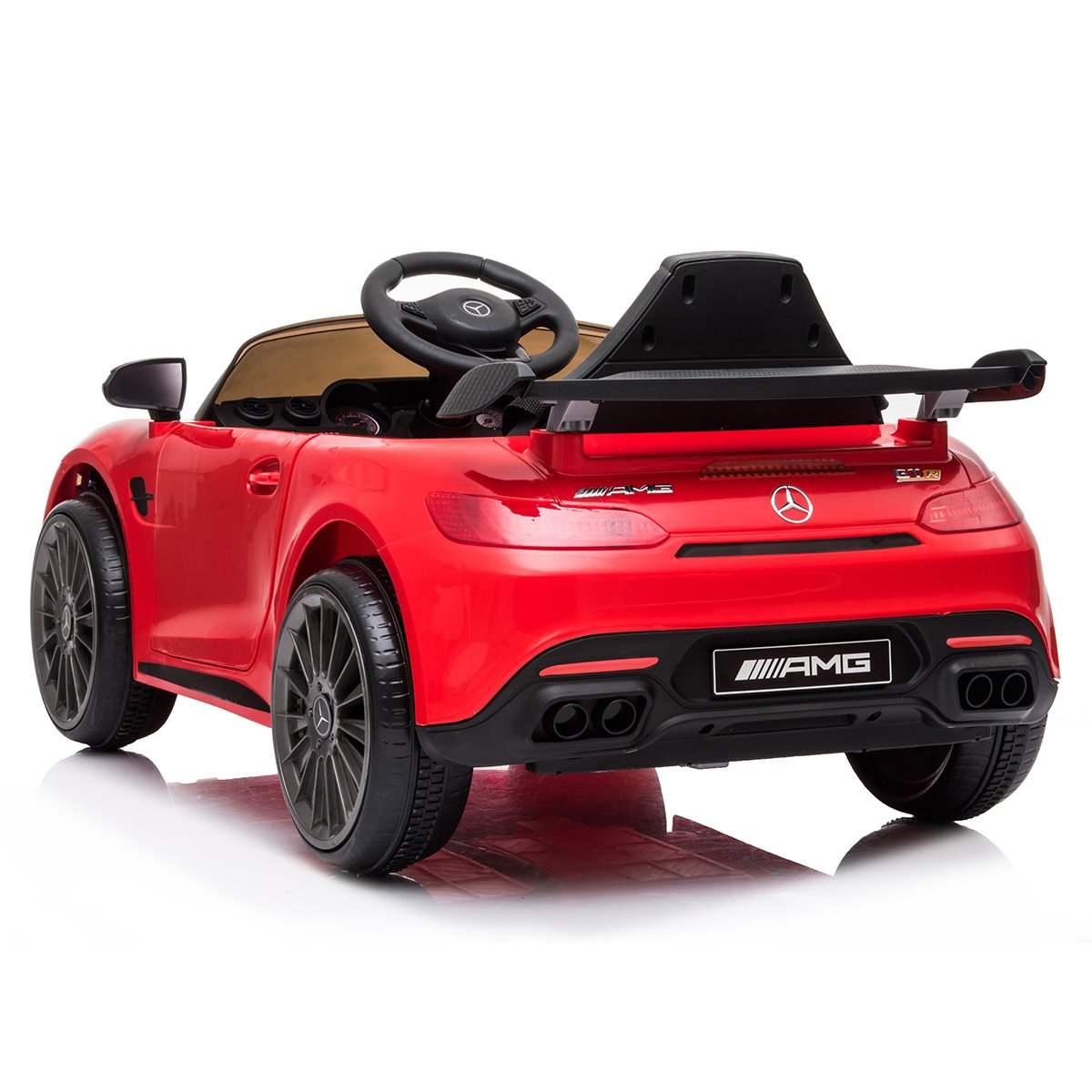 Kahuna Mercedes Benz Licensed Kids Electric Ride On Car Remote Control - Red - Cosy Abode