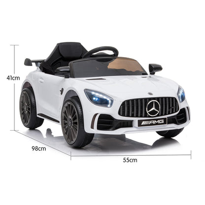 Kahuna Mercedes Benz Licensed Kids Electric Ride On Car Remote Control - White - Cosy Abode