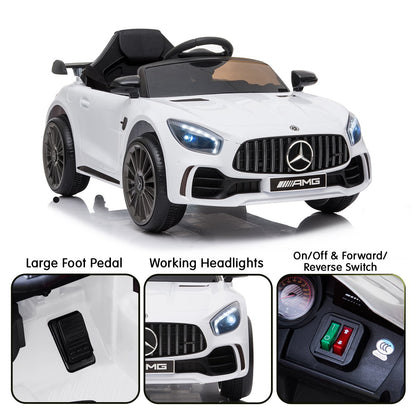 Kahuna Mercedes Benz Licensed Kids Electric Ride On Car Remote Control - White - Cosy Abode
