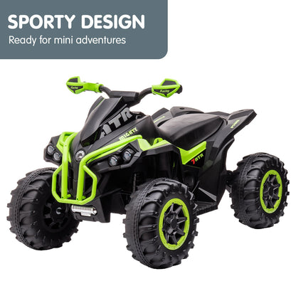 Kahuna GTS99 Kids Electric Ride On Quad Bike Toy ATV 50W - Green - Cosy Abode