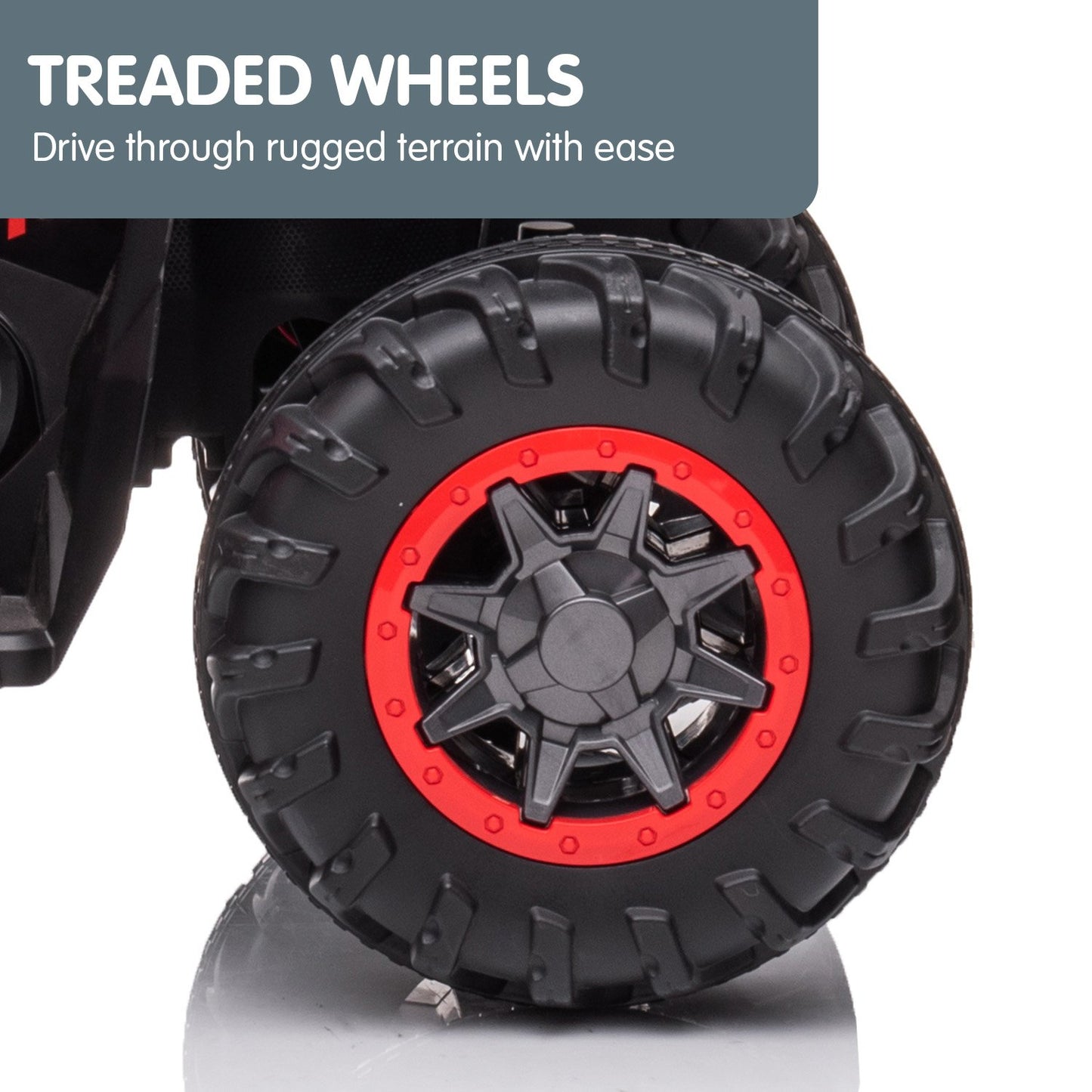 Kahuna GTS99 Kids Electric Ride On Quad Bike Toy ATV 50W - Red - Cosy Abode