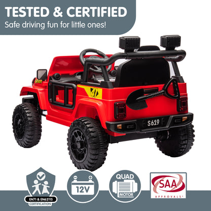 Kahuna S619 Gravity Kids Electric Ride On Car - Red - Cosy Abode