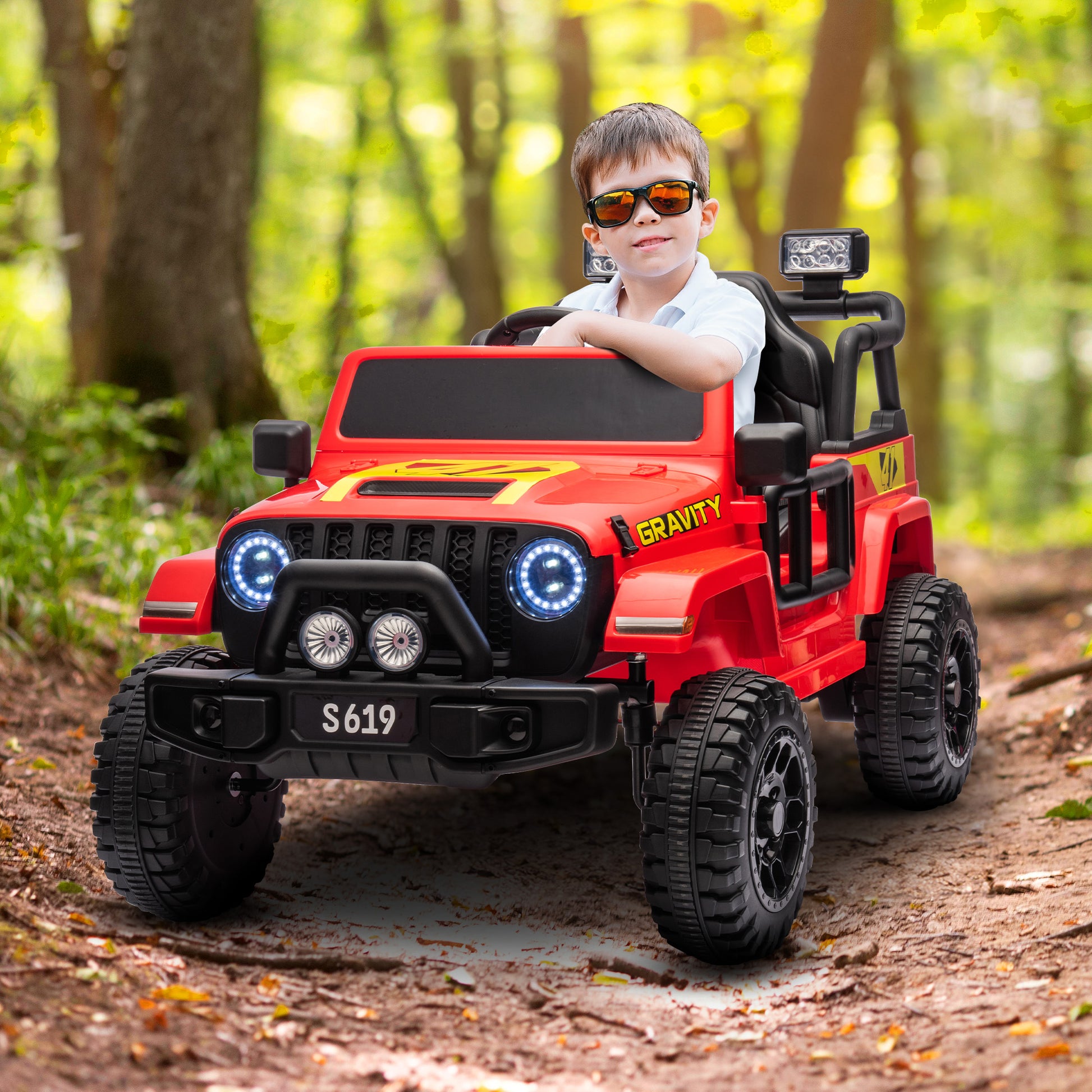 Kahuna S619 Gravity Kids Electric Ride On Car - Red - Cosy Abode