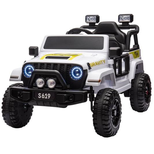 Kahuna S619 Gravity Kids Electric Ride On Car - White - Cosy Abode