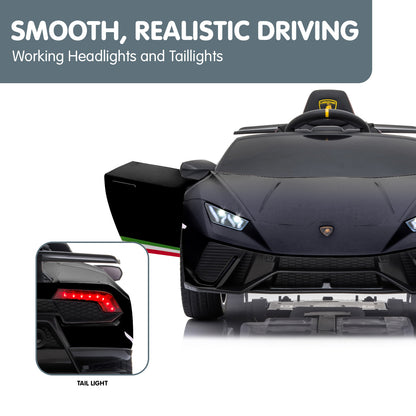 Kahuna Lamborghini Performante Kids Electric Ride On Car Remote Control - Black - Cosy Abode