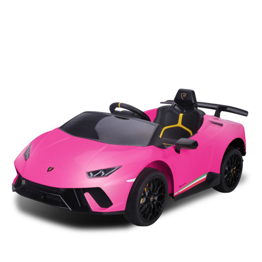 Kahuna Lamborghini Performante Kids Electric Ride On Car Remote Control by Kahuna - Pink - Cosy Abode