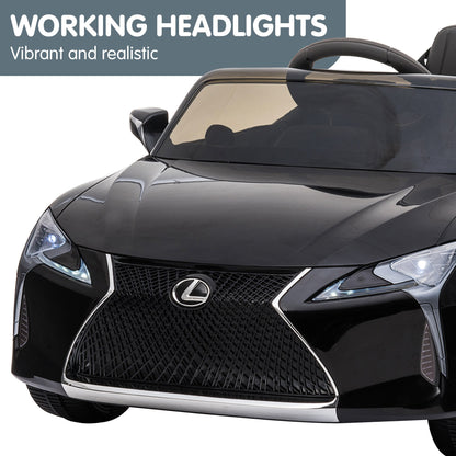 Kahuna Licensed Lexus LC 500 Kids Electric Ride On Car - Black - Cosy Abode