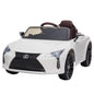 Kahuna Licensed Lexus Lc 500 Kids Electric Ride On Car - White - Cosy Abode
