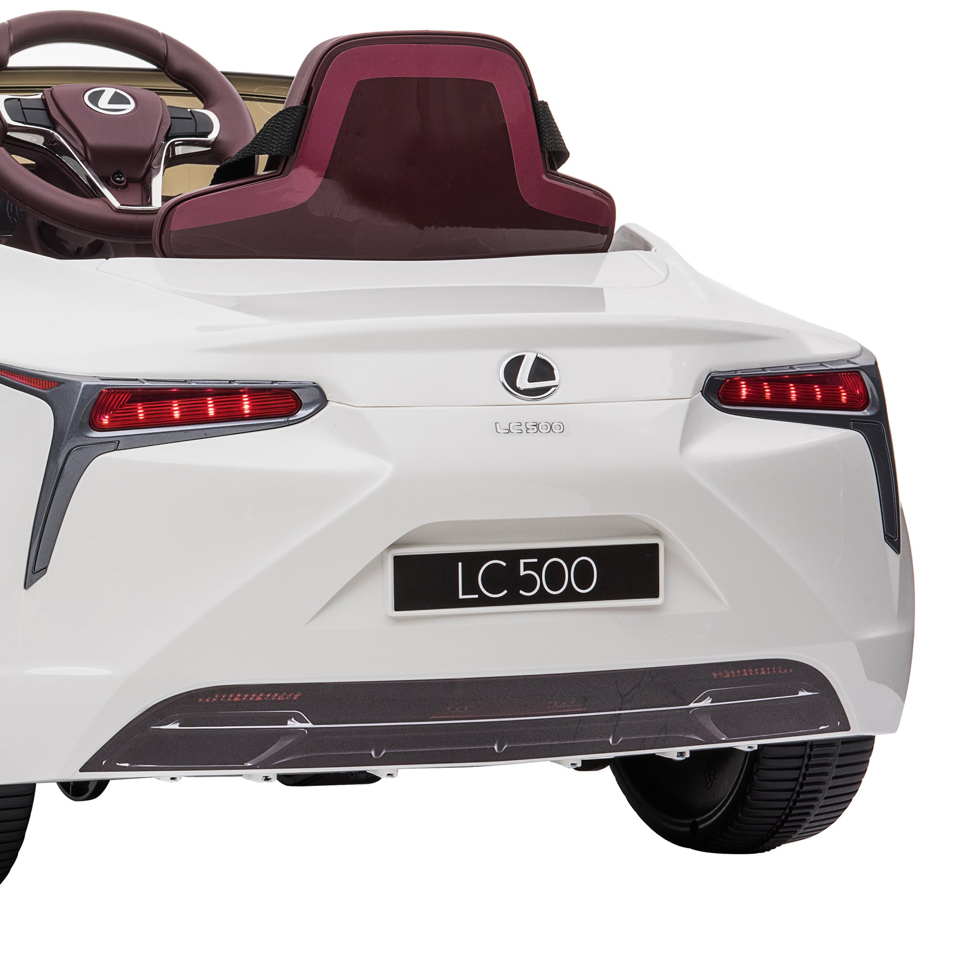 Kahuna Licensed Lexus Lc 500 Kids Electric Ride On Car - White - Cosy Abode