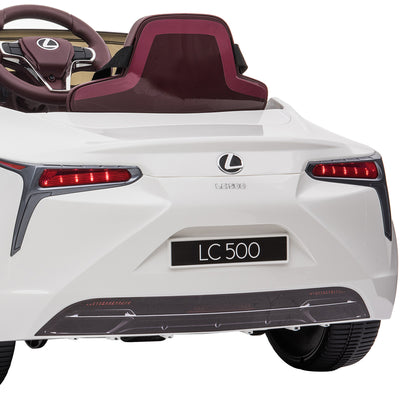 Kahuna Licensed Lexus Lc 500 Kids Electric Ride On Car - White - Cosy Abode