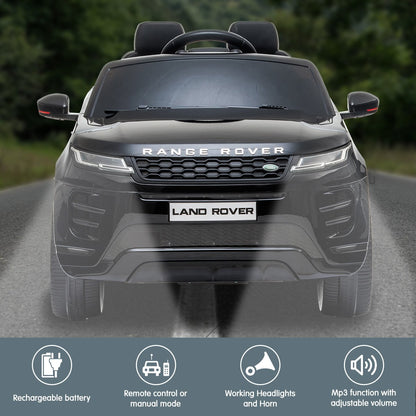 Kahuna Land Rover Licensed Kids Electric Ride On Car Remote Control - Black - Cosy Abode