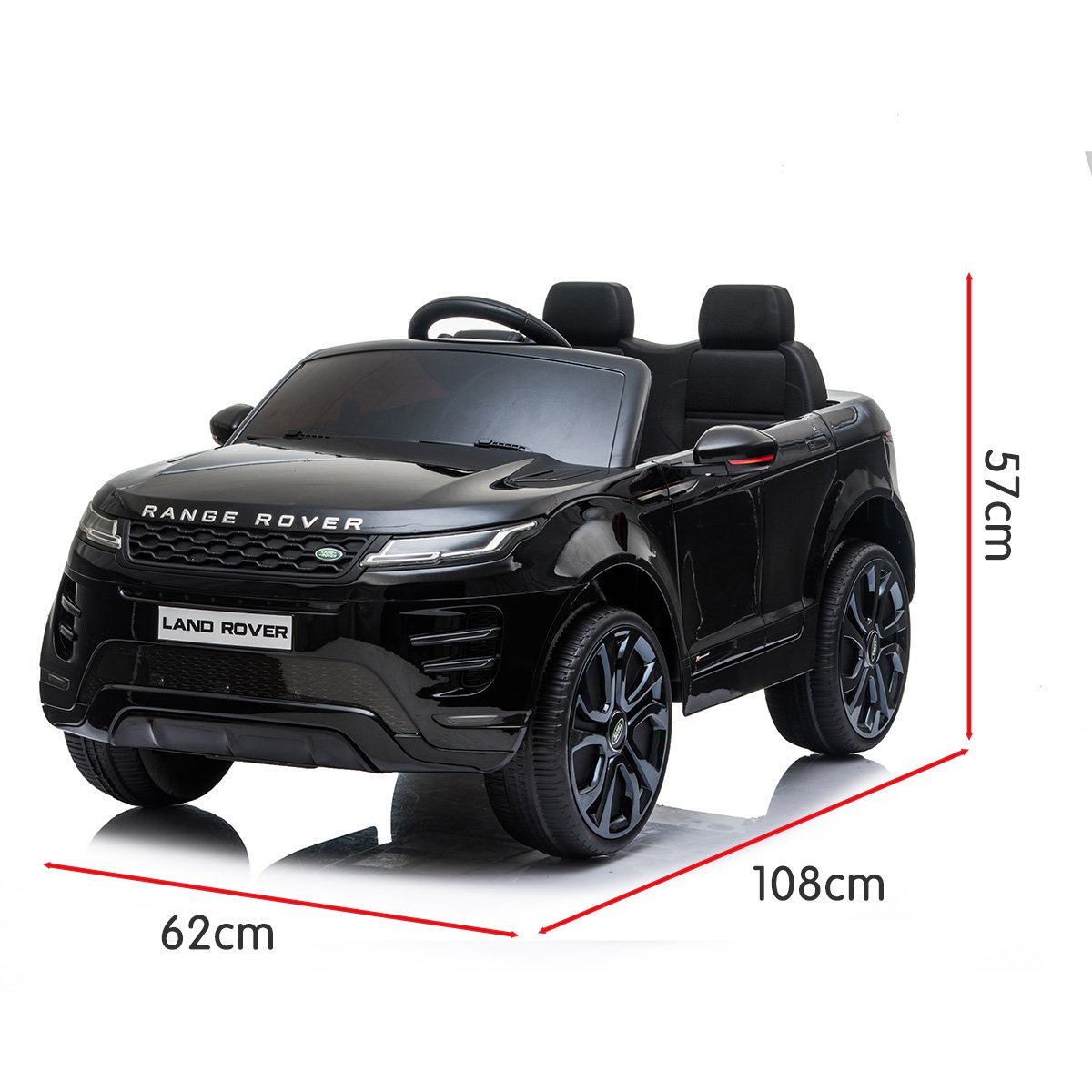 Kahuna Land Rover Licensed Kids Electric Ride On Car Remote Control - Black - Cosy Abode