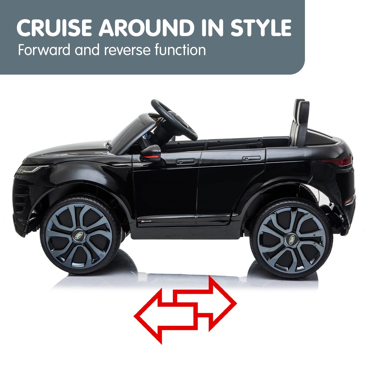 Kahuna Land Rover Licensed Kids Electric Ride On Car Remote Control - Black - Cosy Abode