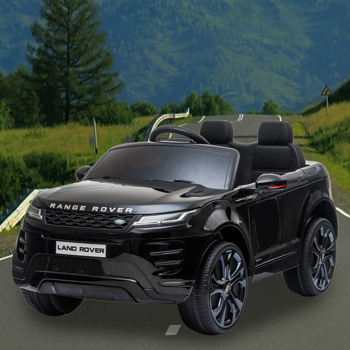 Kahuna Land Rover Licensed Kids Electric Ride On Car Remote Control - Black - Cosy Abode