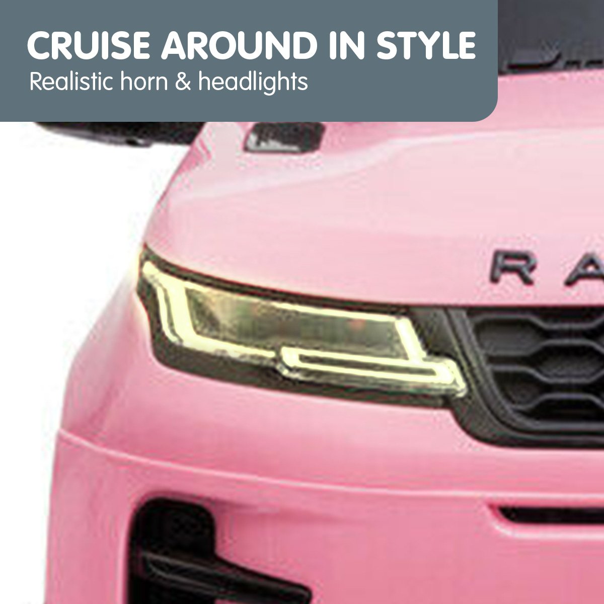 Kahuna Land Rover Licensed Kids Electric Ride On Car Remote Control - Pink - Cosy Abode