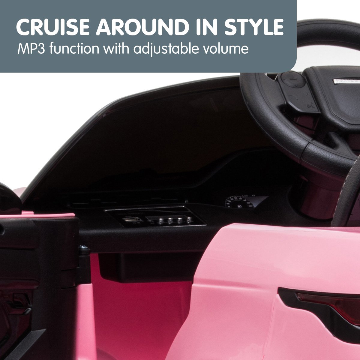 Kahuna Land Rover Licensed Kids Electric Ride On Car Remote Control - Pink - Cosy Abode