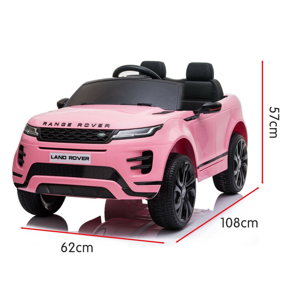 Kahuna Land Rover Licensed Kids Electric Ride On Car Remote Control - Pink - Cosy Abode