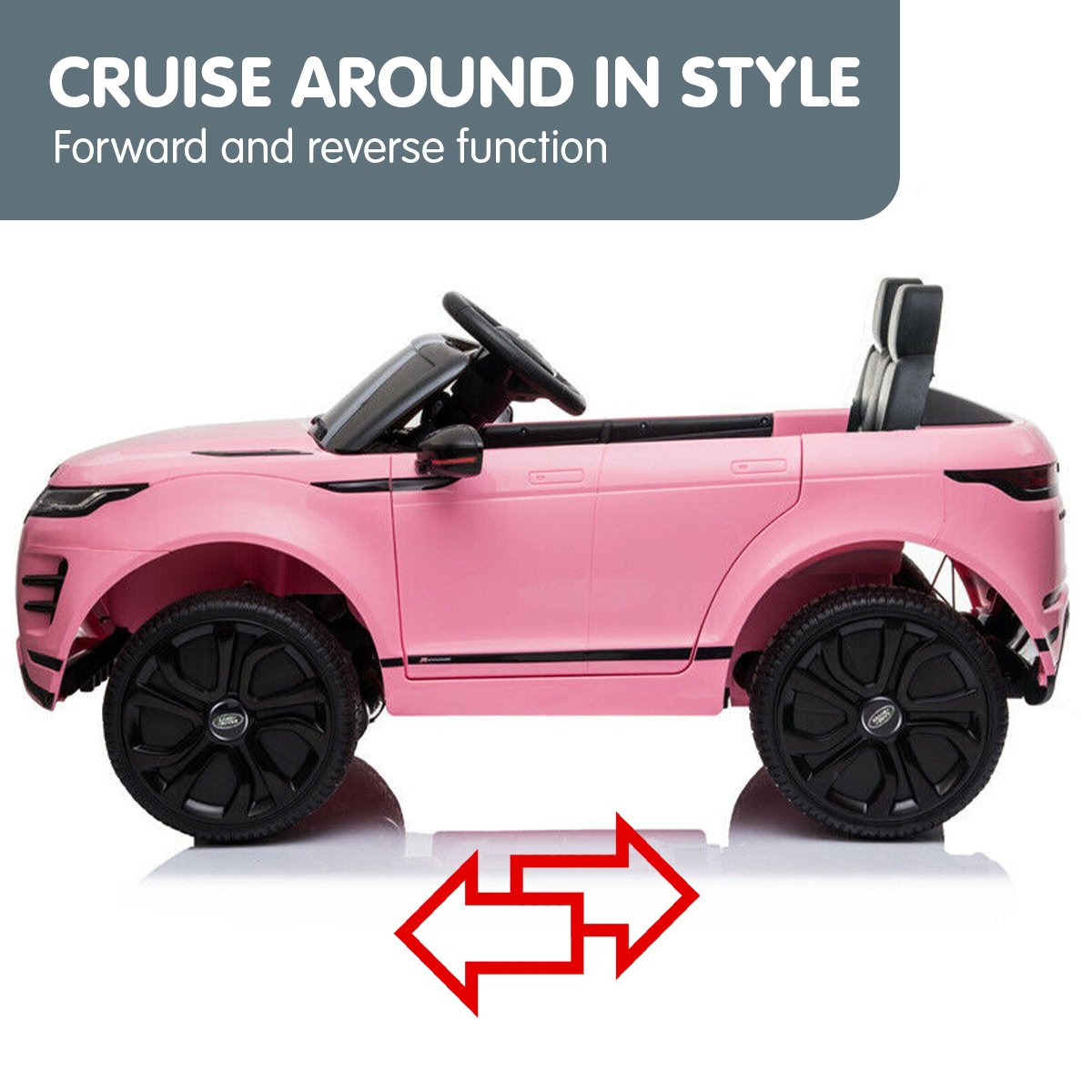 Kahuna Land Rover Licensed Kids Electric Ride On Car Remote Control - Pink - Cosy Abode