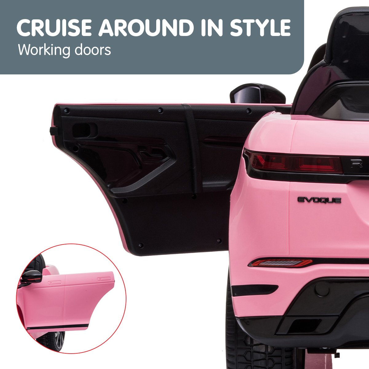 Kahuna Land Rover Licensed Kids Electric Ride On Car Remote Control - Pink - Cosy Abode