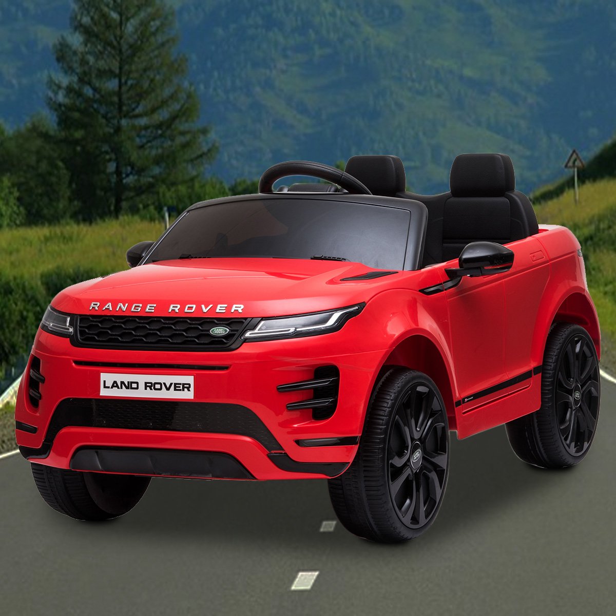 Kahuna Land Rover Licensed Kids Electric Ride On Car Remote Control - Red - Cosy Abode
