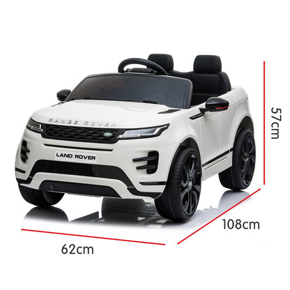 Kahuna Land Rover Licensed Kids Electric Ride On Car Remote Control - White - Cosy Abode