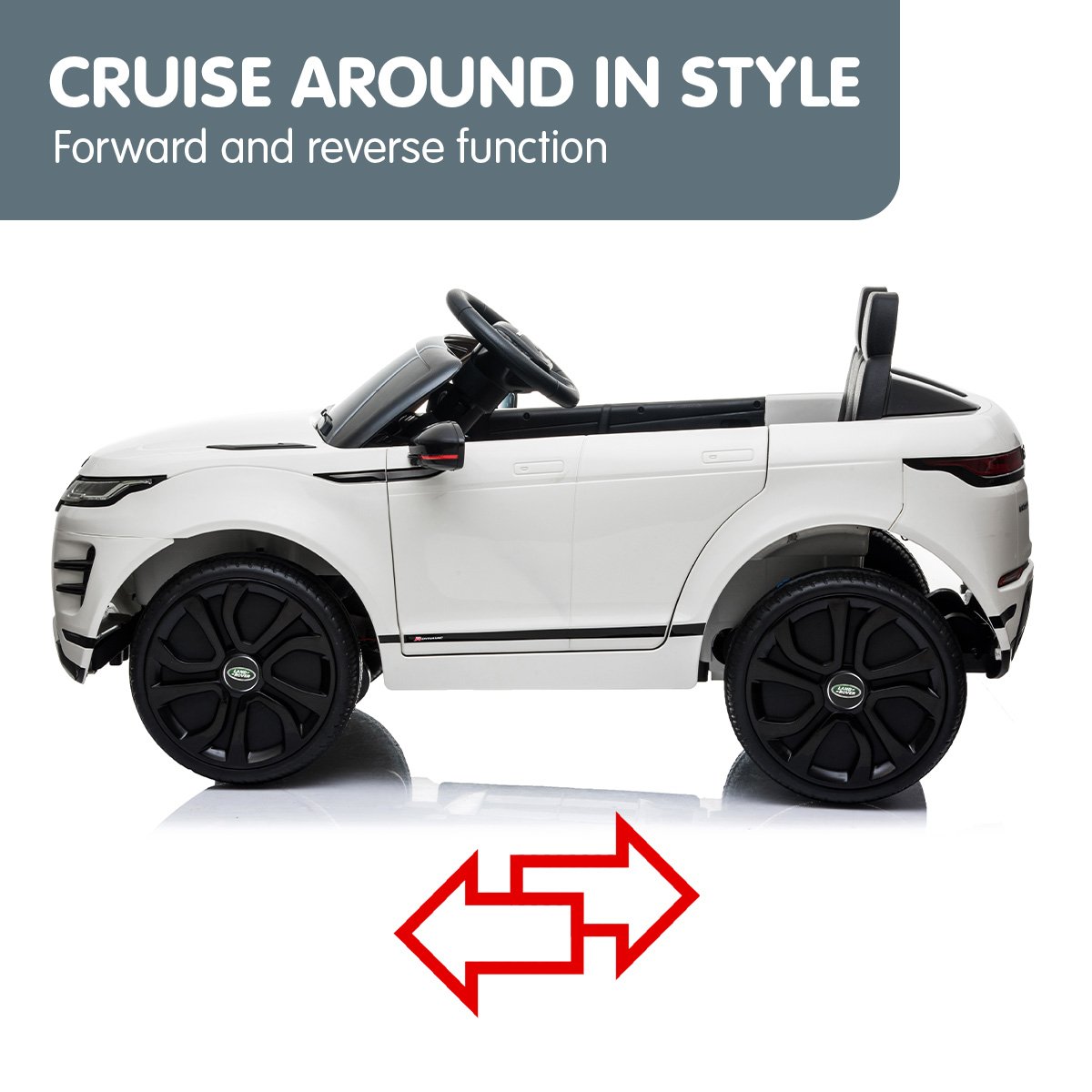Kahuna Land Rover Licensed Kids Electric Ride On Car Remote Control - White - Cosy Abode