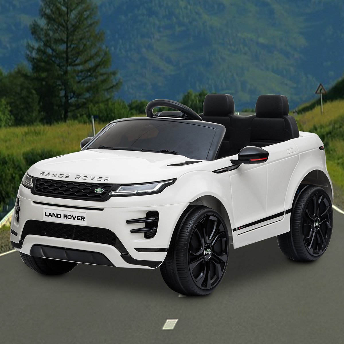 Kahuna Land Rover Licensed Kids Electric Ride On Car Remote Control - White - Cosy Abode