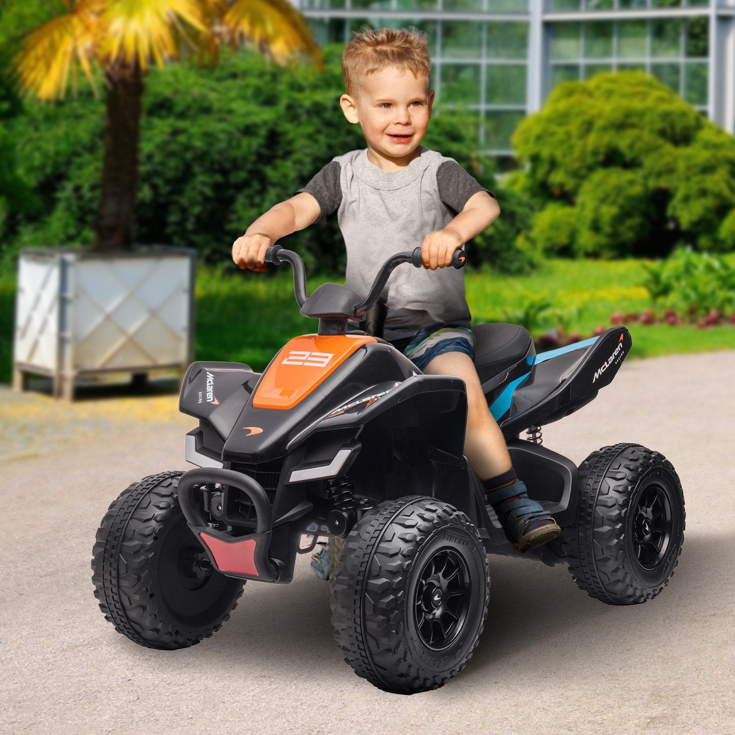 Kahuna MCL35 McLaren Toy Ride On Electric Quad Bike - Black - Cosy Abode