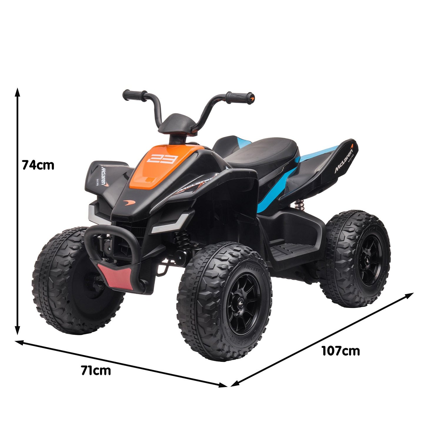 Kahuna MCL35 McLaren Toy Ride On Electric Quad Bike - Black - Cosy Abode