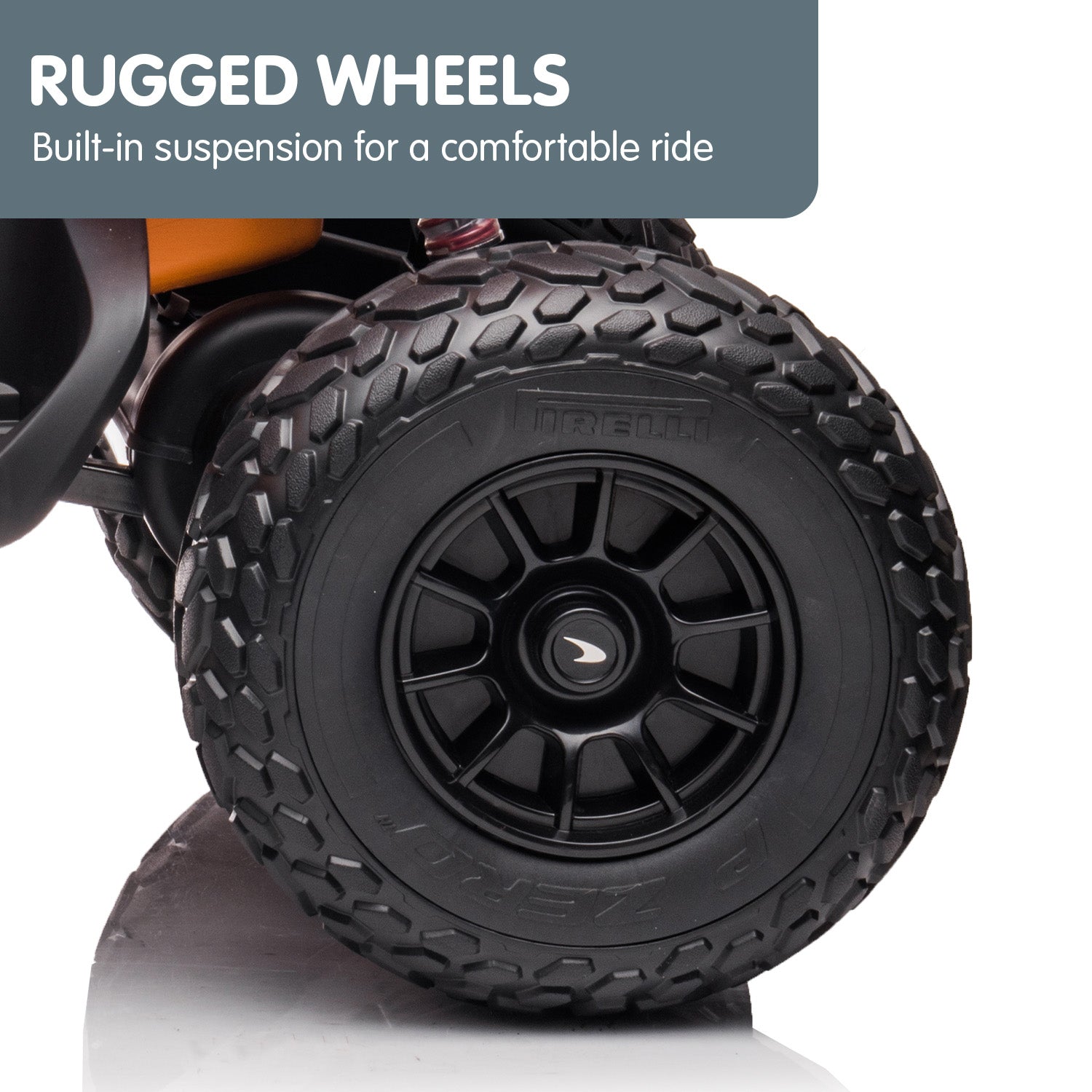 Kahuna Licensed MCL35 McLaren Kids Toy Ride On Electric Quad Bike - Orange - Cosy Abode