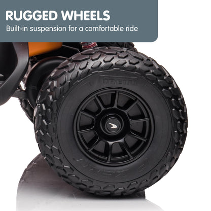 Kahuna Licensed MCL35 McLaren Kids Toy Ride On Electric Quad Bike - Orange - Cosy Abode