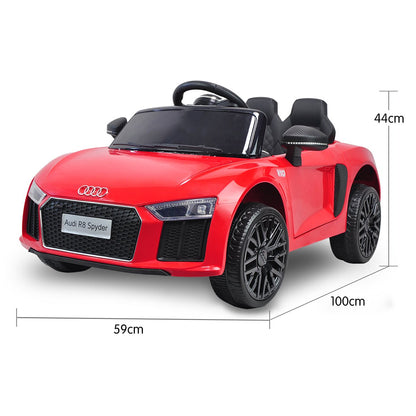 Kahuna R8 Spyder Audi Licensed Kids Electric Ride On Car Remote Control - Red - Cosy Abode