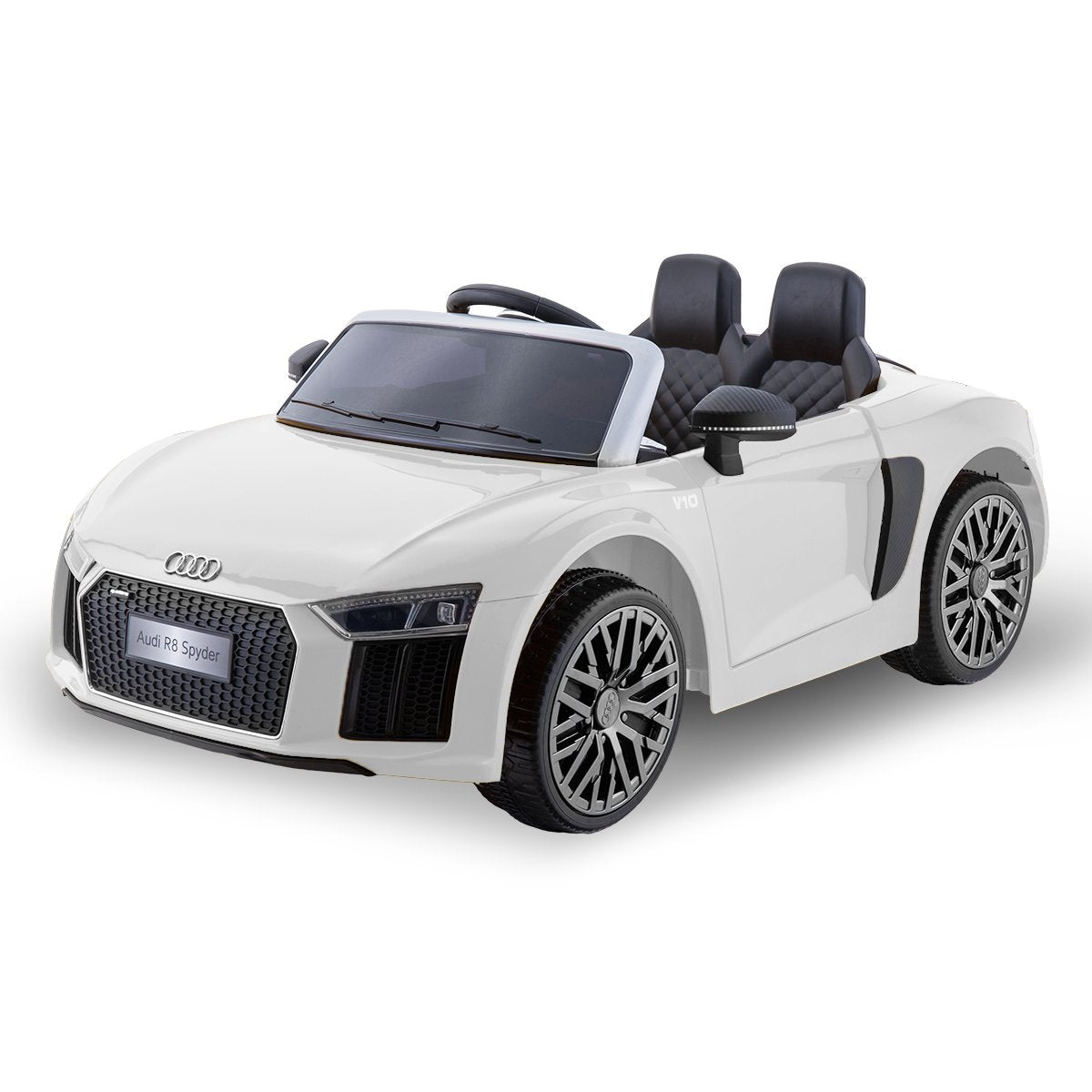 Kahuna R8 Spyder Audi Licensed Kids Electric Ride On Car Remote Control - White - Cosy Abode
