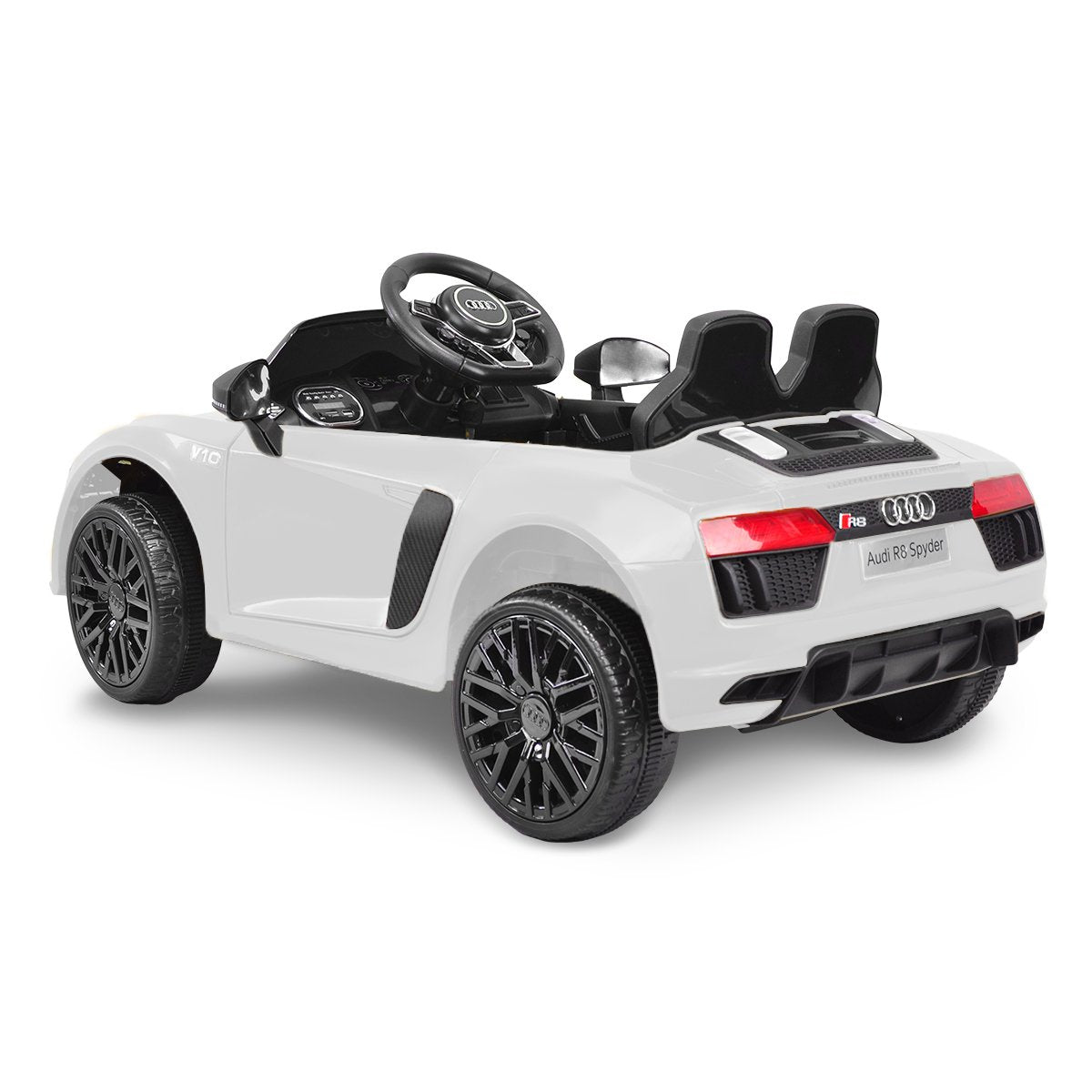 Kahuna R8 Spyder Audi Licensed Kids Electric Ride On Car Remote Control - White - Cosy Abode