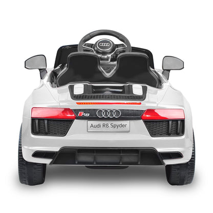 Kahuna R8 Spyder Audi Licensed Kids Electric Ride On Car Remote Control - White - Cosy Abode