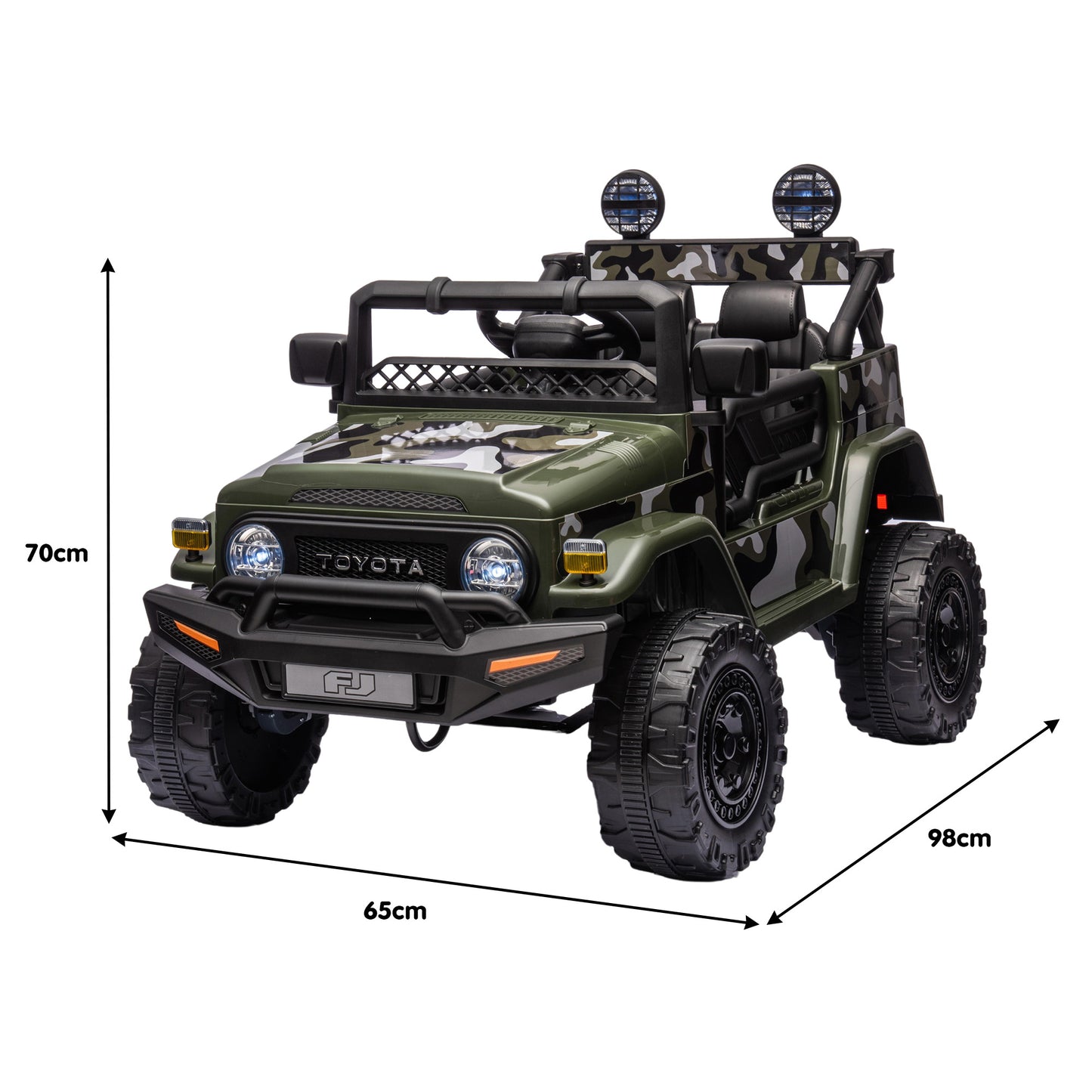 Kahuna Authorised Toyota FJ Cruiser Kids Electric Ride On Car - Green - Cosy Abode