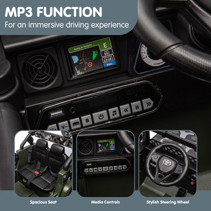 Kahuna Authorised Toyota FJ Cruiser Kids Electric Ride On Car - Green - Cosy Abode