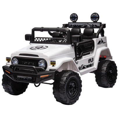 Kahuna Authorized Toyota Electric Kids Ride-on Car Fj Cruiser - White - Cosy Abode