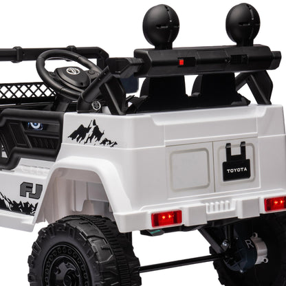 Kahuna Authorized Toyota Electric Kids Ride-on Car Fj Cruiser - White - Cosy Abode