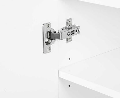 Sarantino New 21 Pairs Shoe Cabinet Rack Storage Organiser Shelf 2 Doors Cupboard White - Cosy Abode