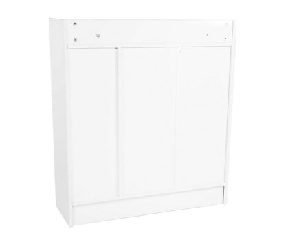 Sarantino New 21 Pairs Shoe Cabinet Rack Storage Organiser Shelf 2 Doors Cupboard White - Cosy Abode