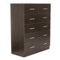 Sarantino Tallboy Dresser 6 Chest Of Drawers Cabinet 85 X 39.5 X 105 - Brown - Cosy Abode