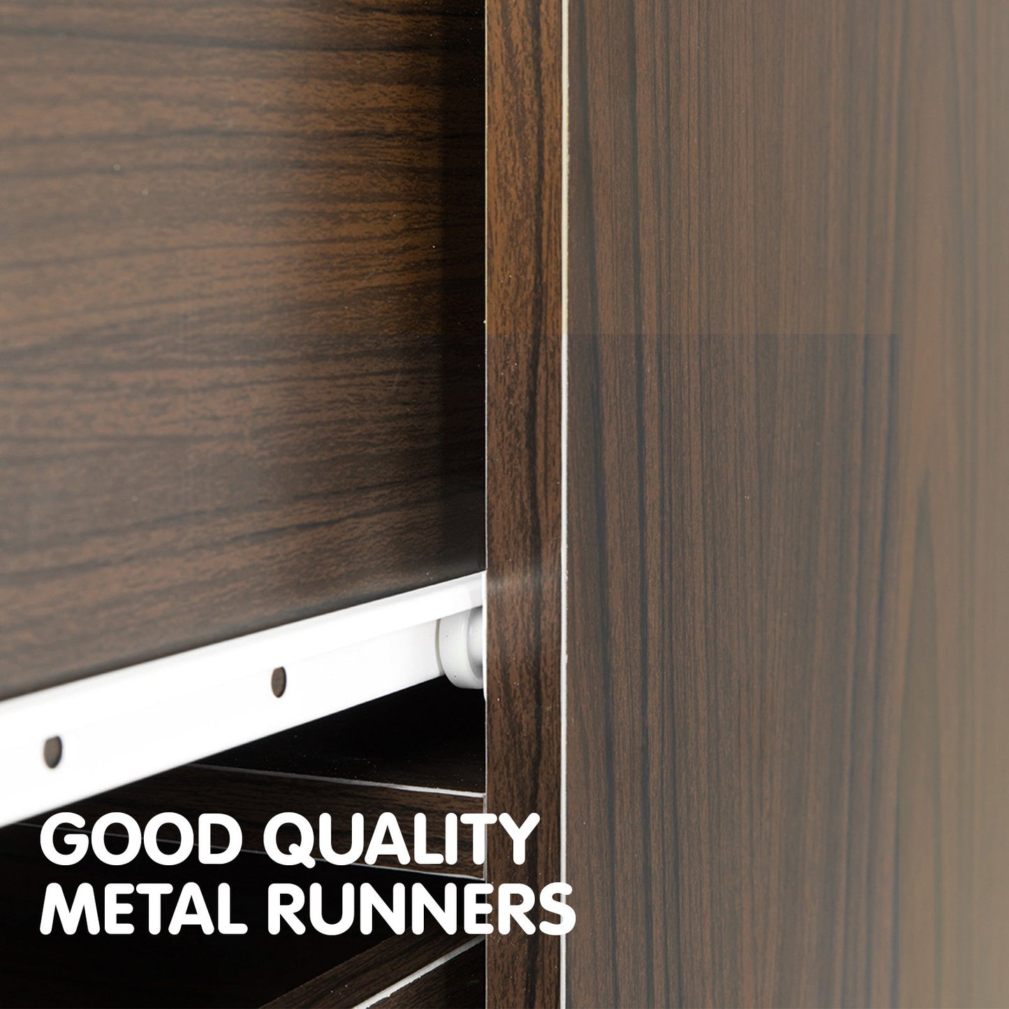 Sarantino Tallboy Dresser 6 Chest Of Drawers Cabinet 85 X 39.5 X 105 - Brown - Cosy Abode