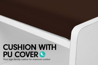 Sarantino 14 Pairs Shoe Cabinet Rack Storage Organiser Shelf Stool Bench Wood - Beech - Cosy Abode