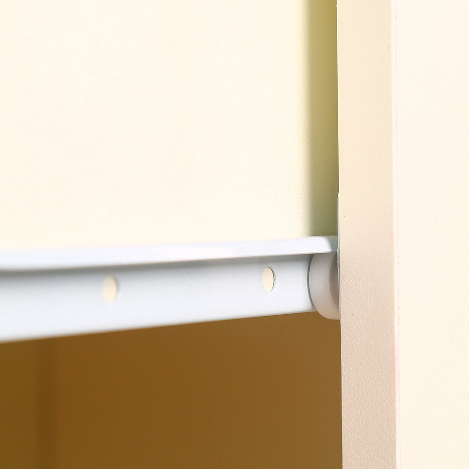 Sarantino Bedside Table Cabinet Storage Chest 2 Drawers Lamp Side Nightstand - Red White - Cosy Abode