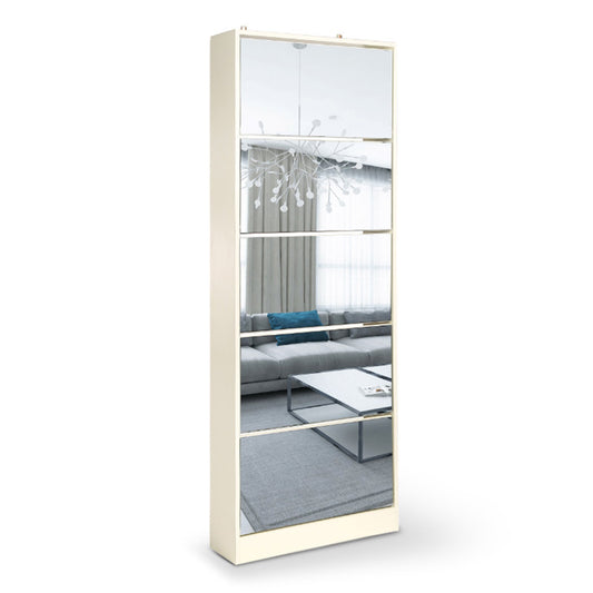 Sarantino Shoe Cabinet Rack Storage Cupboard Organiser Shelf 5 Drawers 170 X 63 X 17cm - Cosy Abode